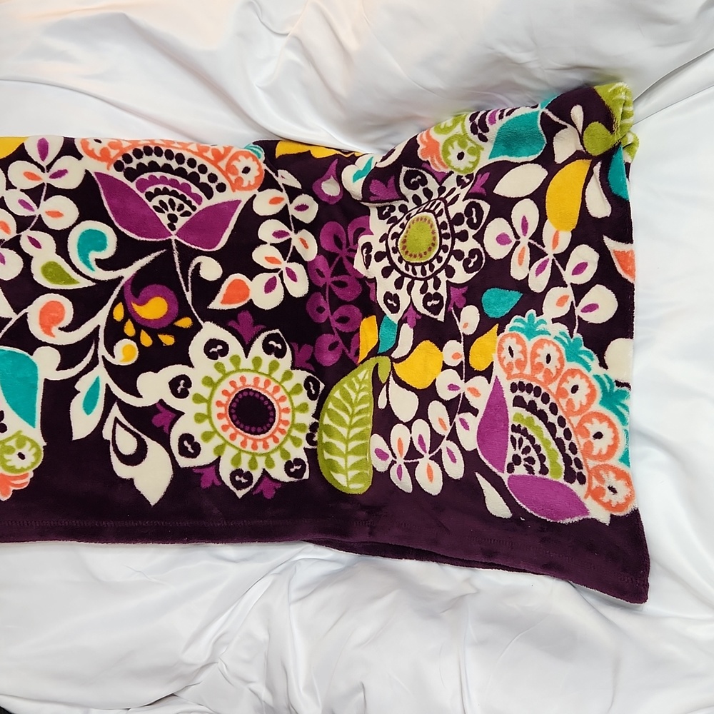 Vera Bradley Plum Crazy Blanket